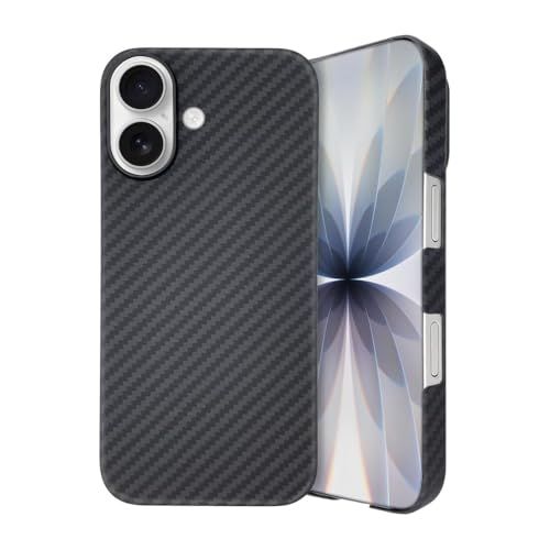 Deff ディーフ iPhone17用 アラミド繊維 薄型 耐衝撃 超軽量 カーボン風(調) ケース (6.3inch 17)Ju