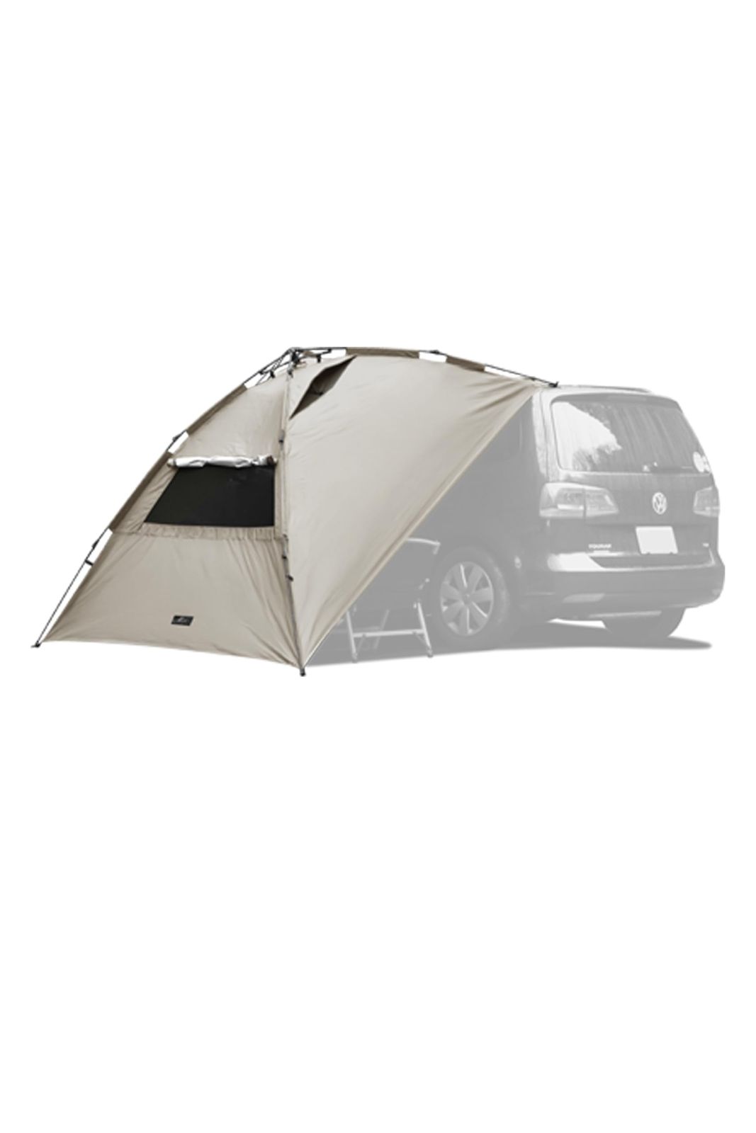 FIELDOOR 【完全遮光】 ワンタッチ カーサイドタープ カーサイドテント 遮熱 230cm×280cm 車 カー タープ UVカット 耐水 簡単設営 吸盤 車中泊 オートキャンプ ミニバン SUV 軽自動車 連結 日よけ シェード サイドオーニング Ju