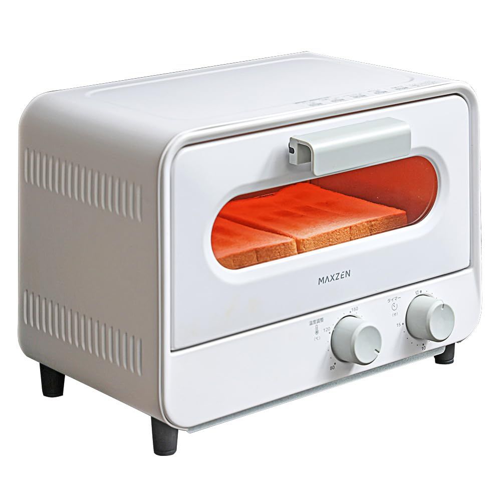 【新品】トースター オーブントースター オーブン トースター シンプル 2枚焼き トースト パン焼き機 タイマー付き 受け皿付き パンくずトレー付き 一人暮らし お手入れ簡単 朝食 おしゃれ オシャレ MTC-TD01-WH マクスゼン 02d1527b