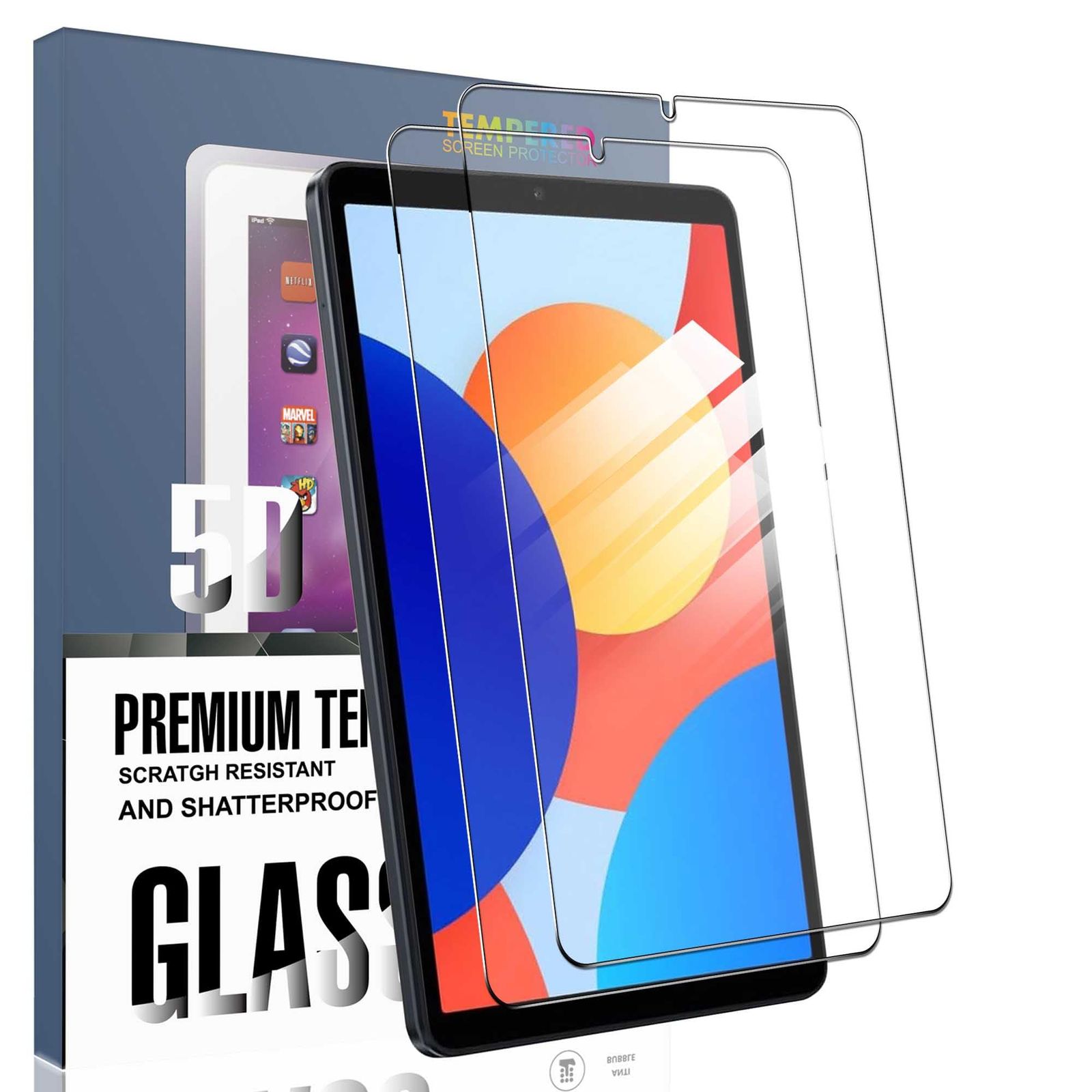 新品 Nutmeg【2枚セット】対応 Redmi Pad SE 8.7 4G 専用ガラス