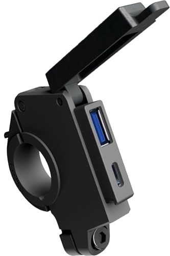 デイトナ(Daytona) バイク USB電源 防水 USB-A+USB-C QC3.0/PD3.0対応 急速充電 60W iPhone/Android対応 取付幅13mm リレー付き スレンダーUSB 2ポート 46392 国内発送 da35b5b5
