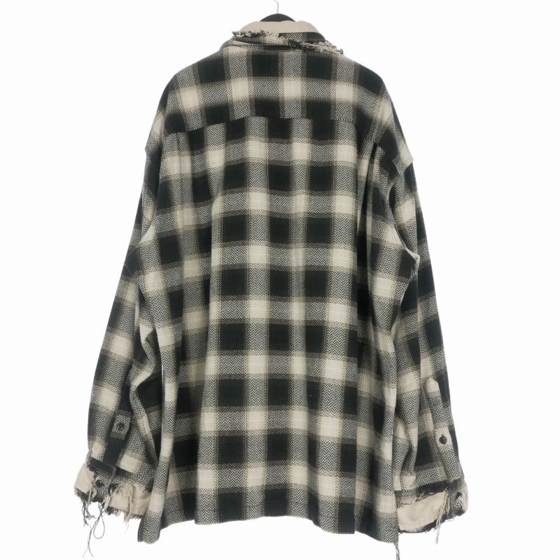 ミハラヤスヒロ MIHARA YASUHIRO 22AW Partly Damaged Shirts ダメージ