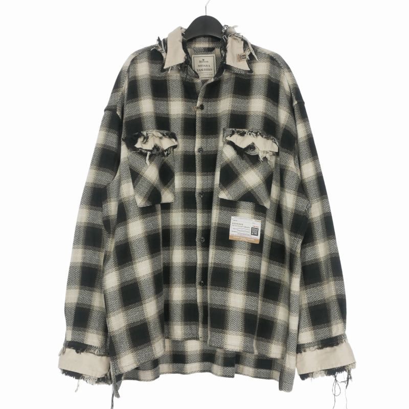 ミハラヤスヒロ MIHARA YASUHIRO 22AW Partly Damaged Shirts ダメージ