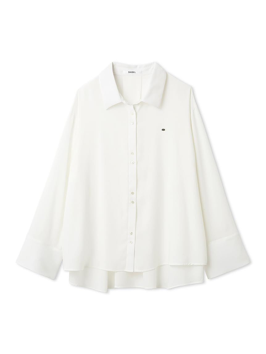 新品 [スナイデル] バックサテンシャツ SWFB261176 レディース WHT Free Size