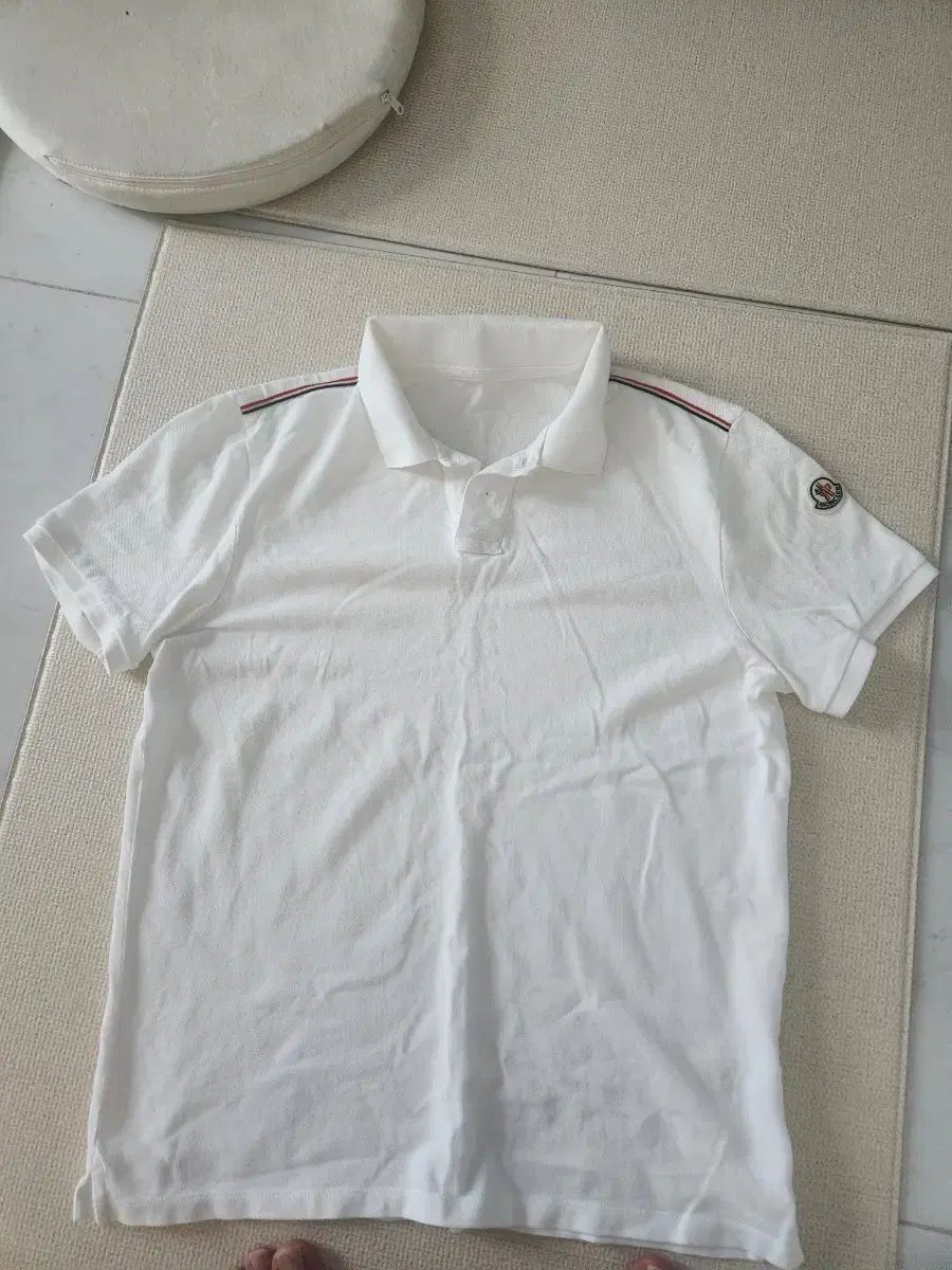 MONCLER(モンクレール) 半袖 カラーTシャツ 白
