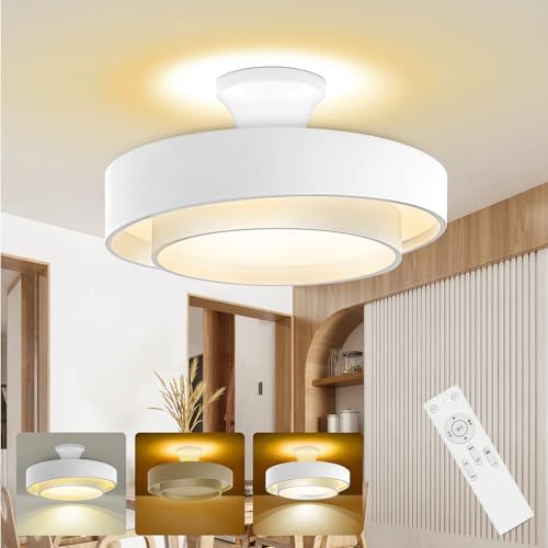 [禄越] シーリングライト LED 照明器具 8畳 10畳 36W 5800LM 間接照明 12段階 調光 調色 リモコン付 常夜灯 タイマー機能 ledシーリングライト おしゃれ 省エネ 節電 簡単取付 天井 和室 洋室 寝室 子供部屋 キ 4d36f522