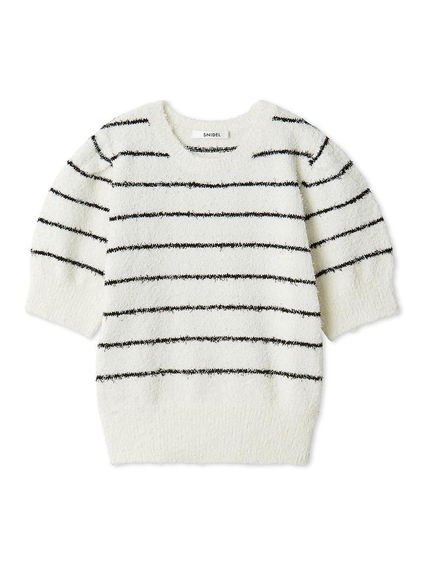 新品 [スナイデル] ファンシーヤーンニットプルオーバー SWNT261193 レディース BORDER Free Size