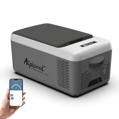 【迅速に発送】Alpicool ポータブル冷蔵庫 車載冷蔵庫 車載冷蔵冷凍庫 C12P 12L 12リットル -20℃?20℃ コンプレッサー式 急速冷凍 AC100V DC12V/24V コンパクト 軽量 持ち運び便利 静音 45W 省エネ 車載家庭両用 ア