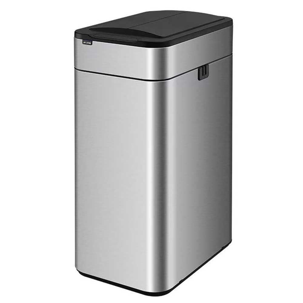 【迅速に発送】ステンレス製人感センサーゴミ箱 15L センサー付きごみ箱 IPX4防水 密閉防臭 静音 汚れ防止 双方向開蓋 ミュートオン キッチントイレはご利用いただけます 自動開閉ゴミ箱