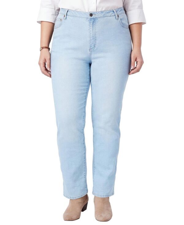 ウーマン ウィズイン レディース ボトムス デニムパンツ ストレート ジーンズ Woman Within Womens Within Straight Leg Stretch Denim Five P