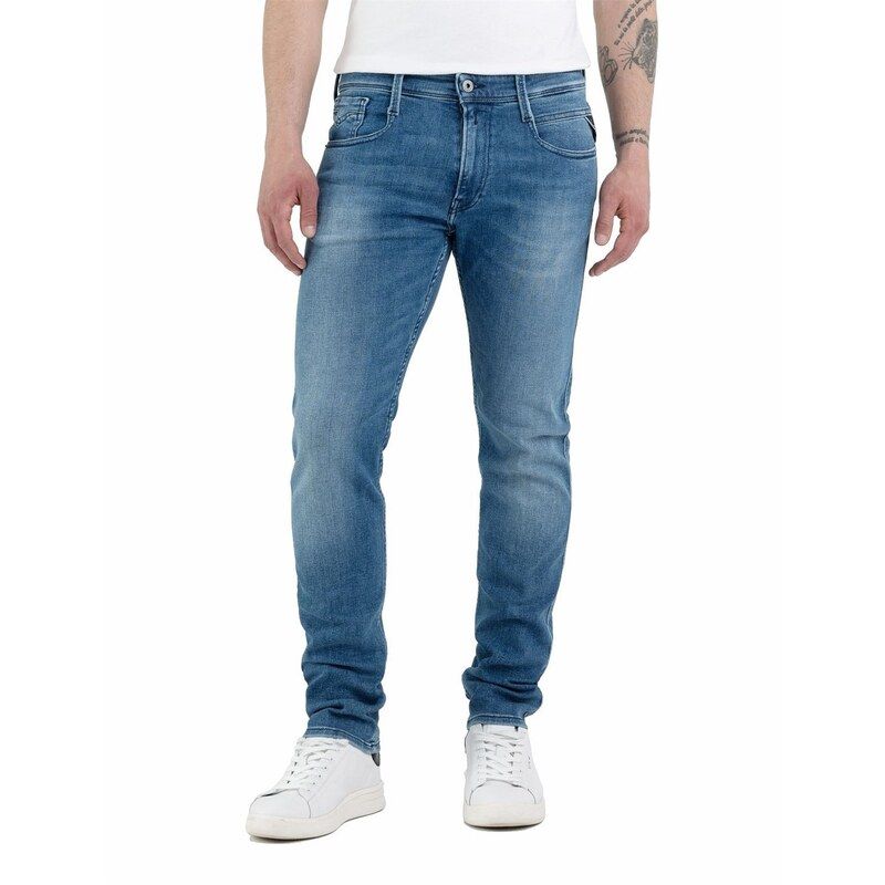 リプレイ メンズ ボトムス デニムパンツ Replay PowerStretch Sn42 Medium Blue 009 ブルー