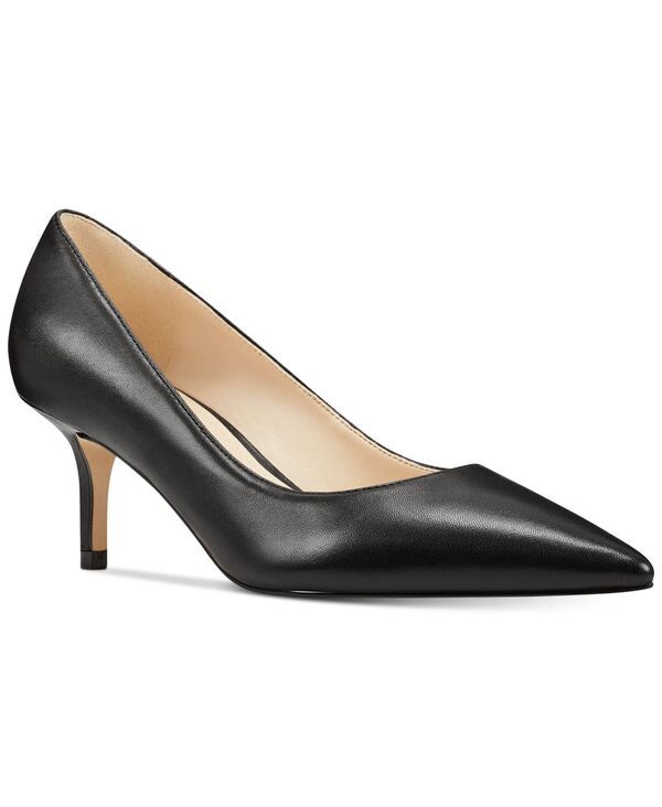 ナインウェスト レディース シューズ パンプス ヒール Nine West Womens Arlene Kitten Heel Pointy Toe Pumps Black Leather ブラック