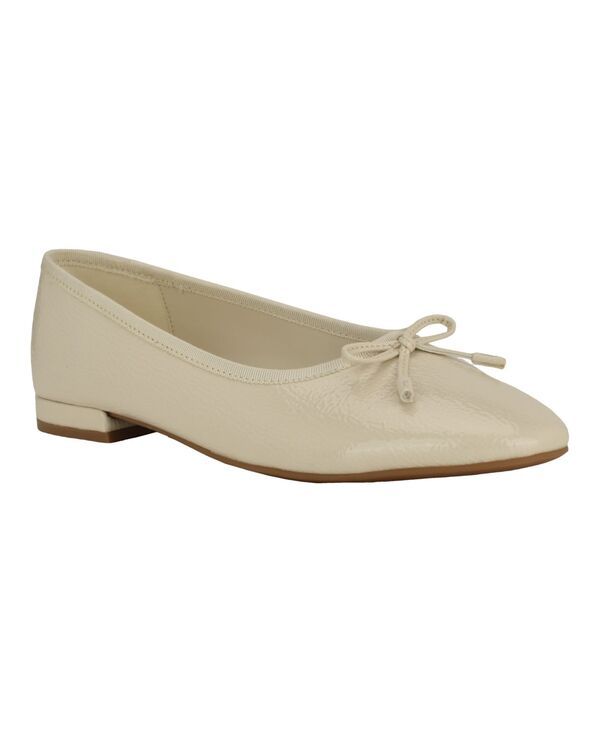カルバンクライン レディース シューズ パンプス ヒール Calvin Klein Womens Cyrie Low Block Heel Ballet Flats Ivory アイボリー