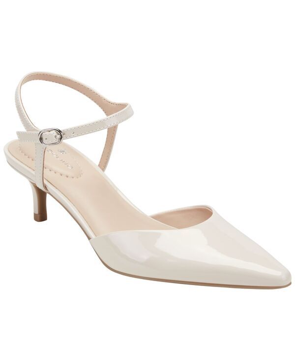 バンドリーノ レディース シューズ パンプス アンクル ヒール Bandolino Womens Rose Ankle Strap Kitten Heel Pumps Ivory Patent アイボ