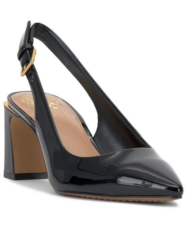 ヴィンスカムート レディース シューズ パンプス Vince Camuto Womens HamdenB Slingback Pumps Black Patent ブラック