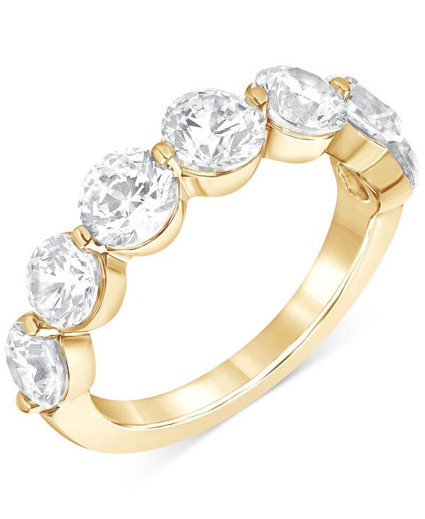 バッジェリーミシュカ レディース アクセサリー リング Badgley Mischka Certified Lab Grown Diamond Band 3 ctw in 14k Yellow Gol