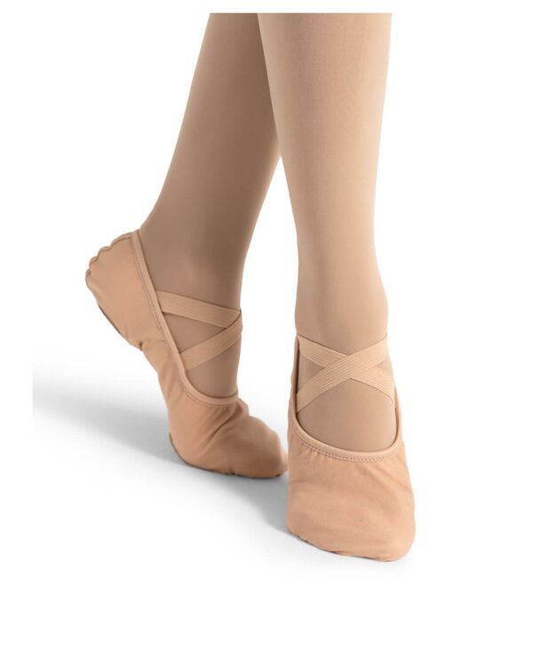 カペジオ レディース シューズ パンプス Capezio Womens Hanami Canvas Ballet Shoe Nude