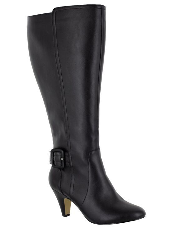 ベラヴィータ レディース シューズ ブーツ・レインブーツ トール ブーツ Bella Vita Troy II Wide Calf Tall Dress Boots Black Leather ブラッ