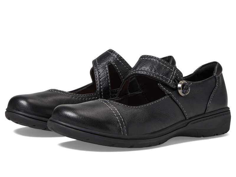 クラークス レディース シューズ サンダル Clarks Carleigh Jane Black Leather ブラック