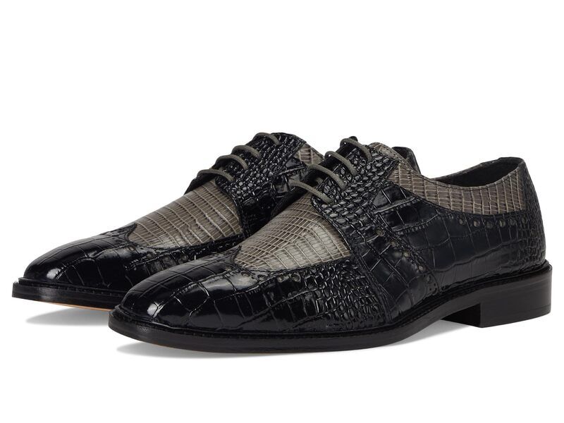 ステイシーアダムス メンズ シューズ オックスフォード ウィングチップ レース Stacy Adams Travato Wingtip LaceUp BlackGray ブラック