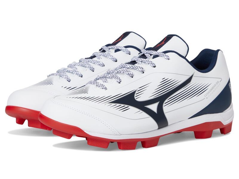 ミズノ メンズ シューズ スニーカー Mizuno Cushionrevo Diamond Tpu WhiteNavy ホワイト