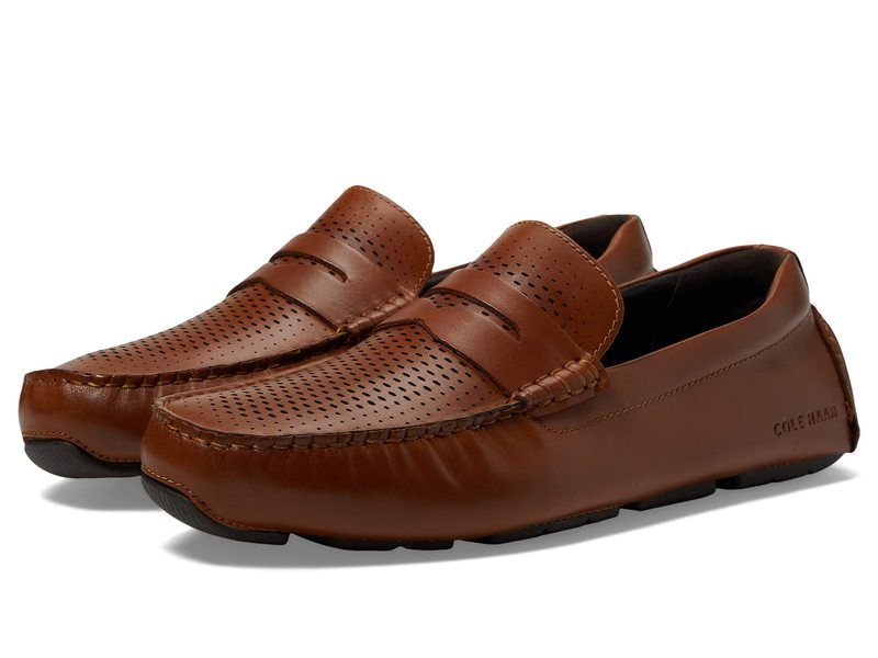 コールハーン メンズ シューズ スリッポン・ローファー Cole Haan Grand Laser Penny Driver British TanJav タン