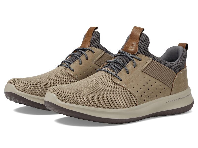 スケッチャーズ メンズ シューズ スニーカー SKECHERS Classic Fit Delson Camben Taupe トープ