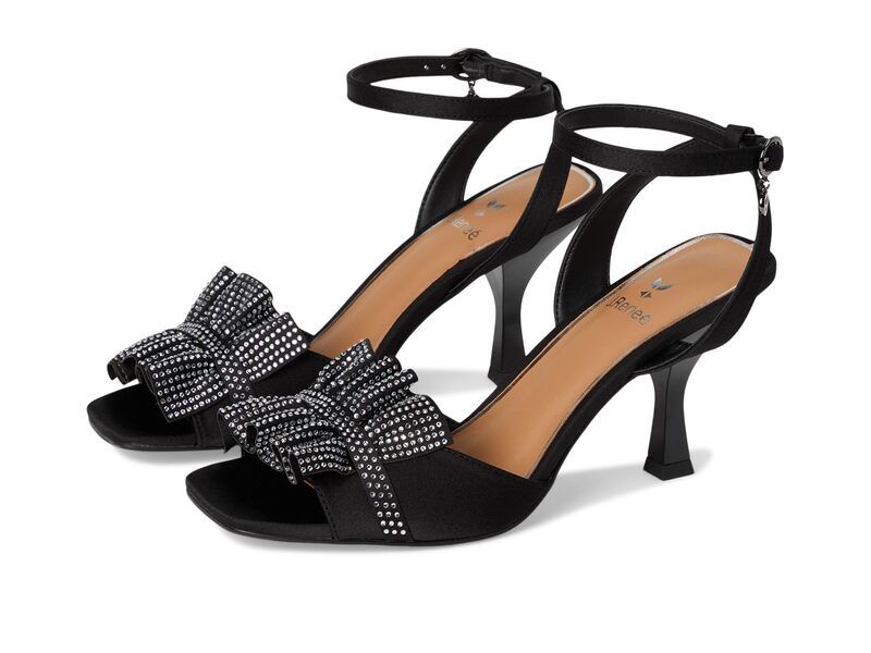 ジェイレニー レディース シューズ ヒール サンダル アンクル J Renee Almitankle Strap Sandals Black ブラック