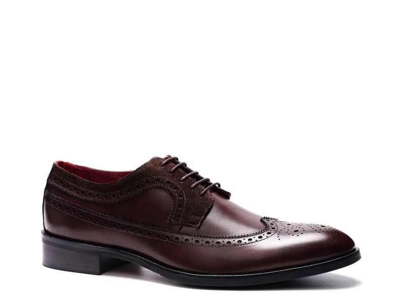 カルロスサンタナ メンズ シューズ オックスフォード ウィングチップ Carlos by Carlos Santana Felix Wingtip Oxford Brown Leather ブラウン