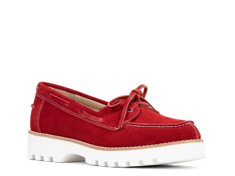 ドナルドプリネール レディース シューズ スリッポン・ローファー プラットフォーム Donald Pliner Harlie Platform Loafered レッド
