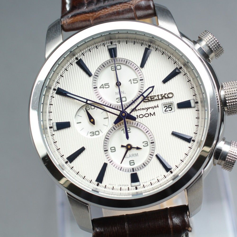 【稼働品】SEIKO クロノグラフ SNAF51/7T62-0LG0 クオーツ メンズ #17453 22,750円