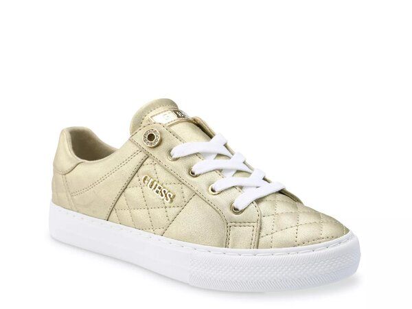 ゲス レディース シューズ スニーカー Guess Loven Sneaker Gold Metallic ゴールド