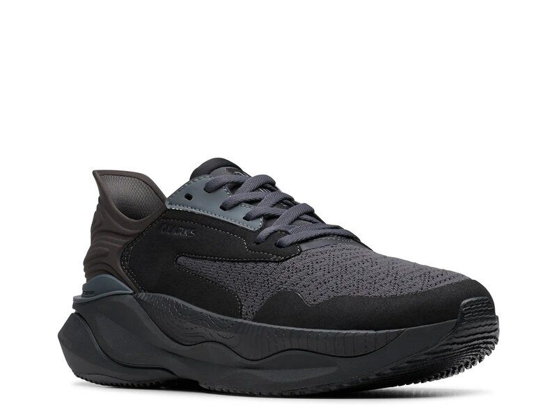 クラークス メンズ シューズ スニーカー Clarks Pace Sneaker Black ブラック