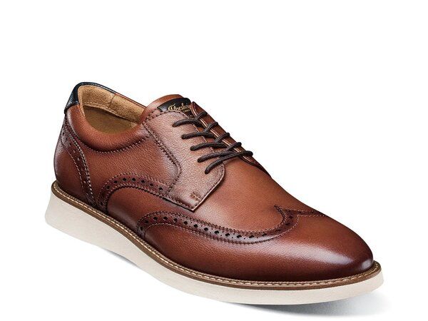 フローシャイム メンズ シューズ オックスフォード ウィングチップ Florsheim Launch Wingtip Oxford Cognac