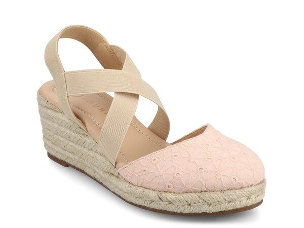 ジャーニー レディース シューズ サンダル Journee Ashlee Espadrille Wedge Sandal Pink ピンク