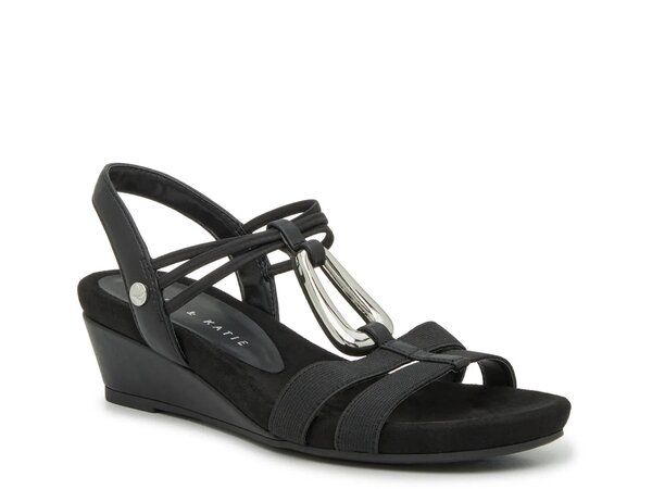 ケリー＆ケイティ レディース シューズ サンダル Kelly Katie Vannia Wedge Sandal Black ブラック