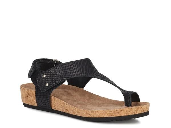 ロスハンマーソン レディース シューズ サンダル Ros Hommerson Preston Wedge Sandal Black Snake Print ブラック