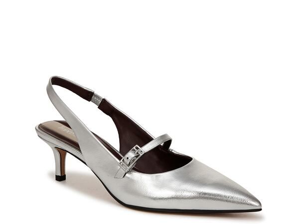 フランコサルト レディース シューズ パンプス Franco Sarto Khloe Slingback Pump Silver Metallic シルバー
