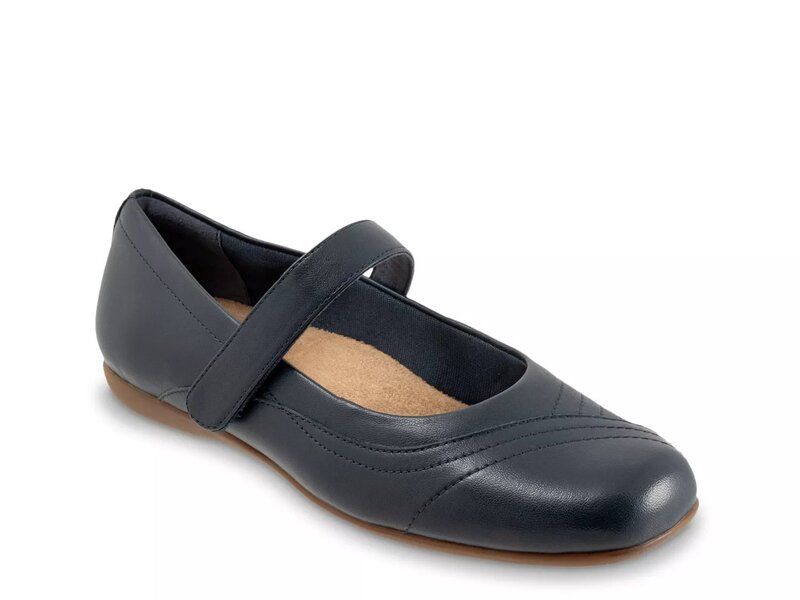 トロッターズ レディース シューズ パンプス Trottersherese Mary Jane Flat Navy Leather ネイビー