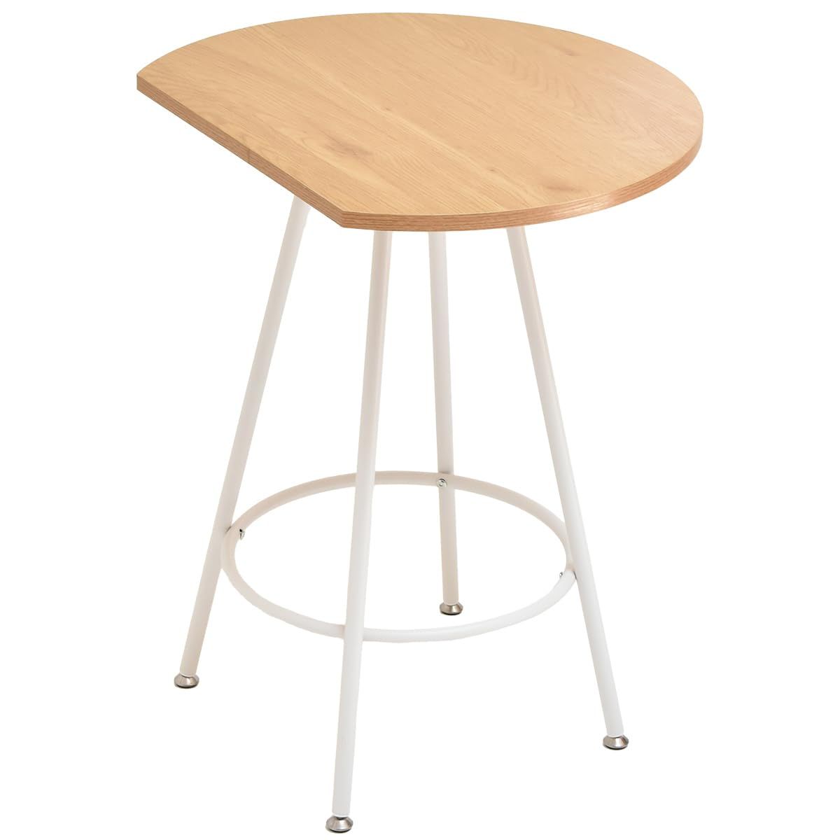 ★新品★FunFun 半円 カフェテーブル VIVANTOSS ウッド 木目調 奥行50.5cm 幅60cm 高さ72cm 壁付け 7a8cad27