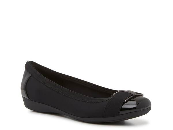 アンクライン レディース シューズ パンプス Anne Klein Ultimate Flat Black ブラック