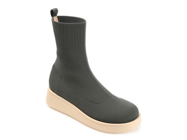 ジュルネ コレクション レディース シューズ ブーツ・レインブーツ Journee Collection Ebby Wedge Bootie Olive オリーブ