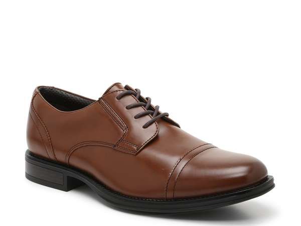 ドッカーズ メンズ シューズ オックスフォード キャップ Dockers Garfield Cap Toe Oxford Brown ブラウン