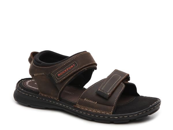 ロックポート メンズ シューズ サンダル Rockport Darwyn Sandal Dark Brown ブラウン