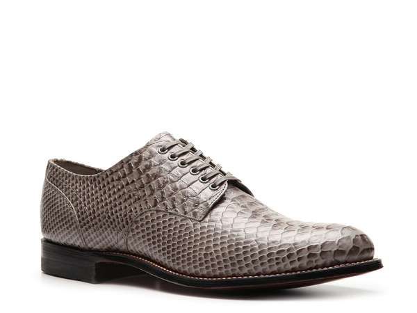 ステイシーアダムス メンズ シューズ オックスフォード Stacy Adams Madison Oxford Grey Snake Print グレー
