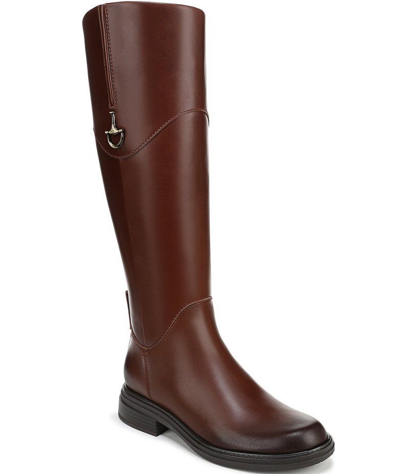 ナチュライザー レディース シューズ ブーツ・レインブーツ トール ブーツ レザー Naturalizer Oslo Leather Bit Hardware Tall Boots Cognac