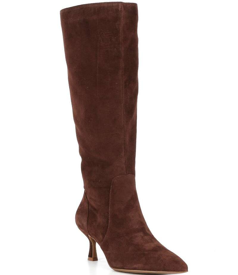 ジービー レディース シューズ ブーツ・レインブーツ トール スエード ブーツ GB ItGirl Suede Pointed Toe Tall Boots True Brandy