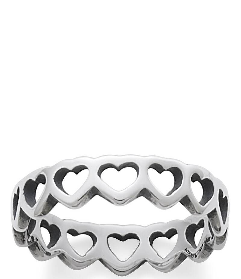 ジェームズ エイヴリー レディース アクセサリー 指輪 James Avery Tiny Hearts Band Ring Sterling Silver シルバー