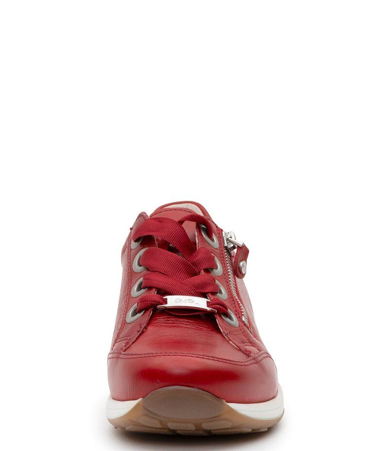 アラ レディース シューズ スニーカー レザー ara Ollie Leather Zip Sneakers Red レッド アラ レディース シューズ スニーカー レザー ara Ollie Leather Zip Sneakers Red レッド
