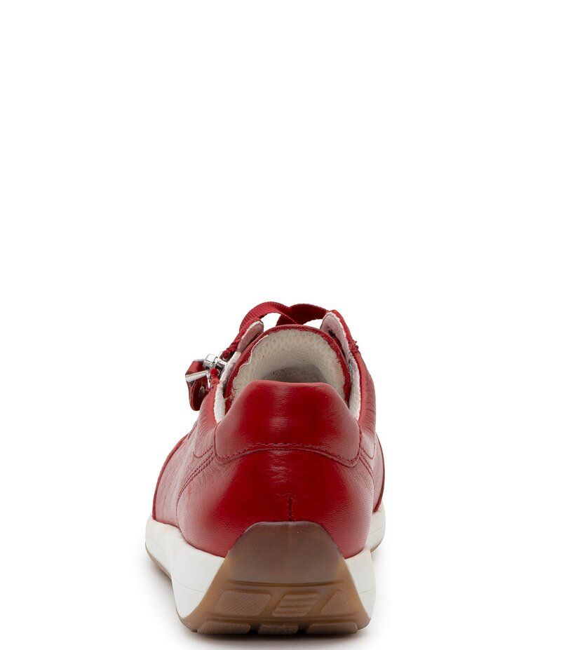 アラ レディース シューズ スニーカー レザー ara Ollie Leather Zip Sneakers Red レッド アラ レディース シューズ スニーカー レザー ara Ollie Leather Zip Sneakers Red レッド